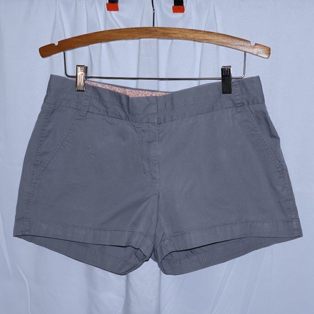 J. Crew Shorts Gray Belt Loops Hip Huggers Women Size 8